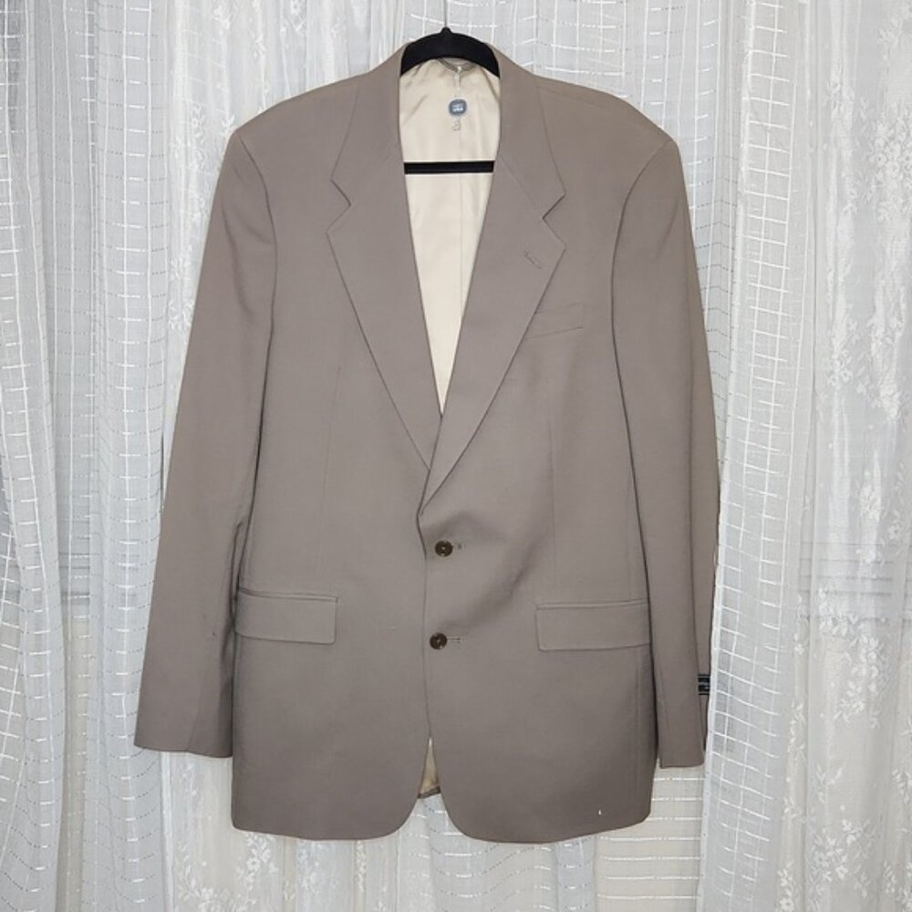 NWT Christian Dior Monsieur Dark Taupe Brown Suit Jacket Blazer Men's Sz42XL